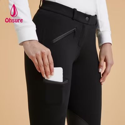 Pantalon d'équitation taille haute OEM, pantalon d'équitation respirant, culotte de cheval antidérapante, tenue d'équitation