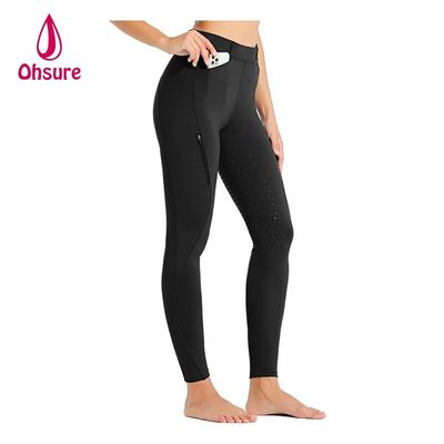 Personnaliser le pantalon d'équitation Fitness de haute qualité avec patch au genou, respirant, culotte d'équitation