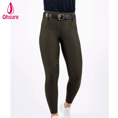 Vêtements équestres personnalisés Pantalons de course Jodhpur ceinture de taille haute pantalons silicone anti glissant pantalons équestres tenue de course