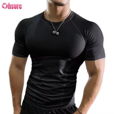 Impression sportive T-shirts d'été pour hommes à manches courtes T-shirts pour hommes à courir T-shirt personnalisé homme