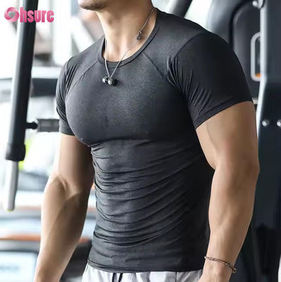 Impression sportive T-shirts d'été pour hommes à manches courtes T-shirts pour hommes à courir T-shirt personnalisé homme