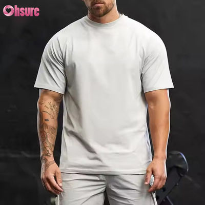Cadeau sur mesure 95% coton Spandex Coupe courte Raglan Manche Relaxée Fit Training Gym T-Shirt pour hommes