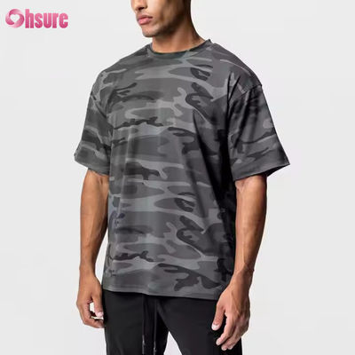 Logo personnalisé Nouveau design entraînement Sport porter t-shirt Hommes 100% coton poids lourd Box Fit Courir chemise de gym de fitness surdimensionnée
