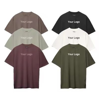 Logo personnalisé Nouveau design entraînement Sport porter t-shirt Hommes 100% coton poids lourd Box Fit Courir chemise de gym de fitness surdimensionnée