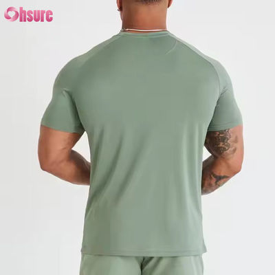 Polyester sur mesure Spandex à manches courtes Poids léger Respirant Mesh Muscle Bodybuilding Homme Gymnase T-Shirt à séchage rapide