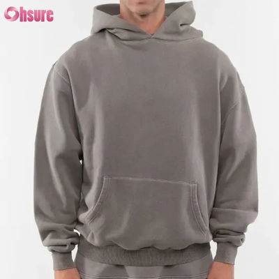 Nouveau mode personnalisé bonne qualité poids lourd Hoodie vierge 80 coton 20 polyester 480 Gsm surdimensionné chaud Hoodie sans ficelle
