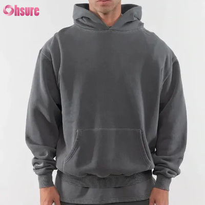 Nouveau mode personnalisé bonne qualité poids lourd Hoodie vierge 80 coton 20 polyester 480 Gsm surdimensionné chaud Hoodie sans ficelle
