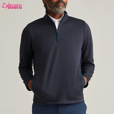 Pull-over à fermeture à glissière sur mesure pour hommes en nylon de haute qualité avec broderie