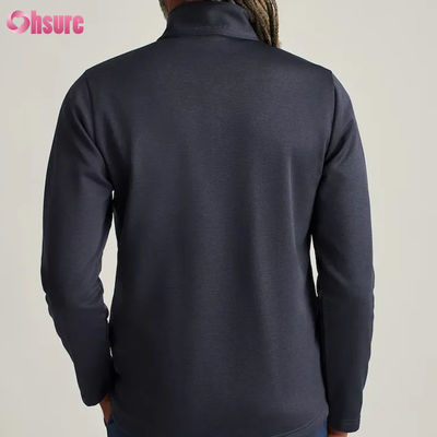Pull-over à fermeture à glissière sur mesure pour hommes en nylon de haute qualité avec broderie