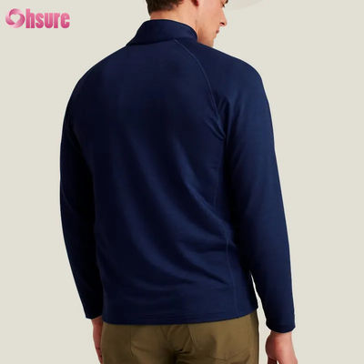 Pull-over demi-zip super tendance de haute qualité pour homme, confortable, blanc, avec broderie, sportif et élégant pour l'hiver