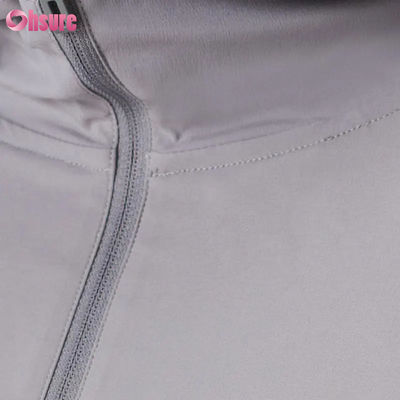 Polyester de haute qualité pulls de sport pour hommes hoodie demi-coupette design imperméable à l'eau et de performance légère modèle solide