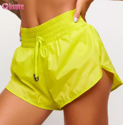Nouveau short de yoga respirant et ample anti-remontée, course et loisirs en plein air, 100% nylon, short de sport pour femmes, short chaud sain