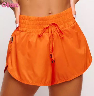 Nouveau short de yoga respirant et ample anti-remontée, course et loisirs en plein air, 100% nylon, short de sport pour femmes, short chaud sain