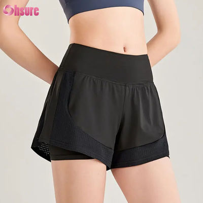 Shorts de sport taille haute sans couture pour femmes, respirants, pour course à pied, entraînement et jogging - Vente en gros