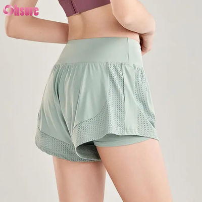 Shorts de sport taille haute sans couture pour femmes, respirants, pour course à pied, entraînement et jogging - Vente en gros