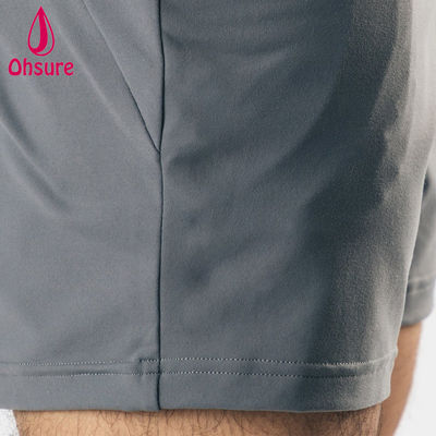 Shorts de sport pour hommes, entraînement en salle de sport, poches avant profondes, extensible dans les quatre sens, matériau léger, design de logo personnalisé par le fabricant d'équipement d'origine
