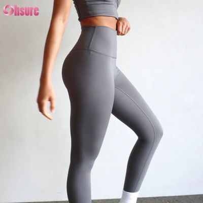 Fabrication de leggings de sport de haute qualité en nylon spandex à séchage rapide pour femmes
