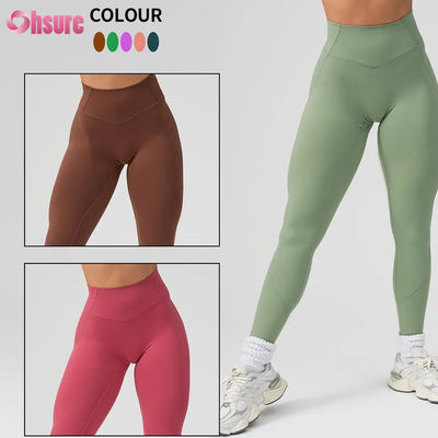 Vente à chaud Haute taille entraînement Yoga Leggings solide pour les femmes Sports Pantalon personnalisé Yoga porter la nouvelle mode haute qualité pour les femmes