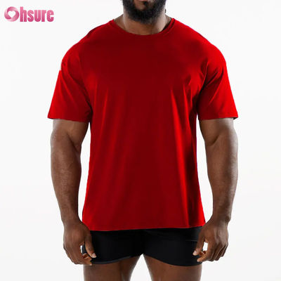 Hommes Sport Nouveau arrivée Équipage Cou T-shirt sport respirant 95% coton 5% matériau spandex salle de sport T-shirt sec rapide pour hommes