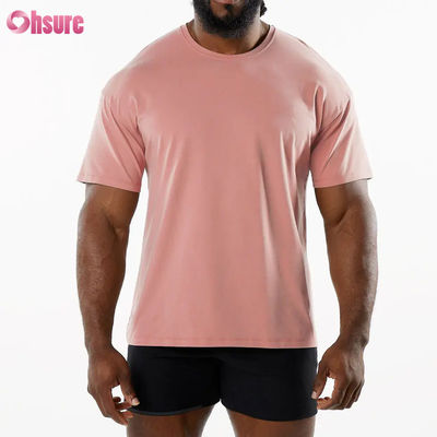 Hommes Sport Nouveau arrivée Équipage Cou T-shirt sport respirant 95% coton 5% matériau spandex salle de sport T-shirt sec rapide pour hommes