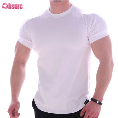 T-shirts sportifs à séchage rapide pour hommes T-shirts d'entraînement de basket-ball imprimés avec manches courtes pour courir Gymnastics