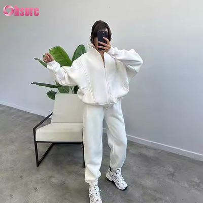 Ensemble de pulls de cardigan pour femmes d'hiver Collier de tortue Yoga Sports Confortables Pantalon chaud Outdoor Leisure Fitness Set