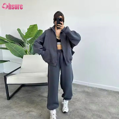 Ensemble de pulls de cardigan pour femmes d'hiver Collier de tortue Yoga Sports Confortables Pantalon chaud Outdoor Leisure Fitness Set