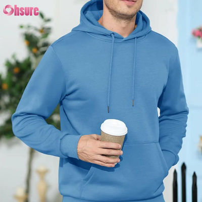 Hommes Sweat à Capuche Actifs Sweat-shirts doublés en polaire Décontracté Athlétique Workout Pull-over Avec Poche Sweat à Capuche vierge tissé de haute qualité 1 P