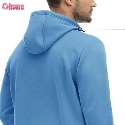 Hommes Sweat à Capuche Actifs Sweat-shirts doublés en polaire Décontracté Athlétique Workout Pull-over Avec Poche Sweat à Capuche vierge tissé de haute qualité 1 P