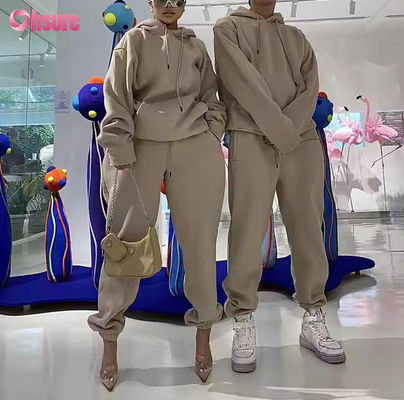 Ensemble de survêtement de mode de haute qualité, sweats à capuche décontractés, joggings, survêtement personnalisé, polaire, femmes, hommes, unisexe, sweat à capuche, ensemble 2 pièces