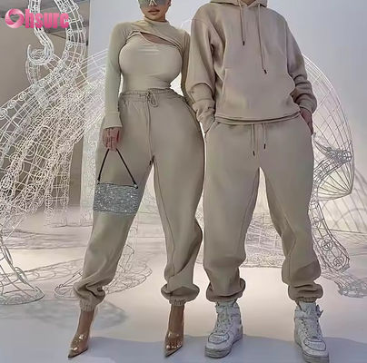 Ensemble de survêtement de mode de haute qualité, sweats à capuche décontractés, joggings, survêtement personnalisé, polaire, femmes, hommes, unisexe, sweat à capuche, ensemble 2 pièces