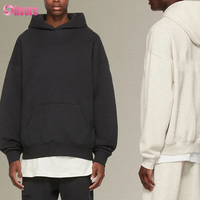 Vêtements de laine surdimensionnés Sweat-shirts pour hommes Sweat-shirts à manches longues Cou coton Jersey en tissu Vêtement d'hiver pour hommes
