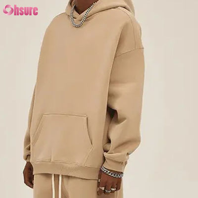 Vêtements de laine surdimensionnés Sweat-shirts pour hommes Sweat-shirts à manches longues Cou coton Jersey en tissu Vêtement d'hiver pour hommes