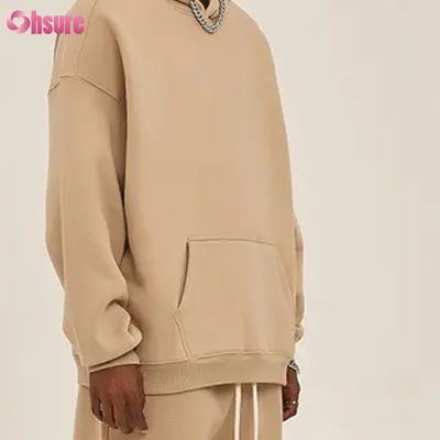 Vêtements de laine surdimensionnés Sweat-shirts pour hommes Sweat-shirts à manches longues Cou coton Jersey en tissu Vêtement d'hiver pour hommes