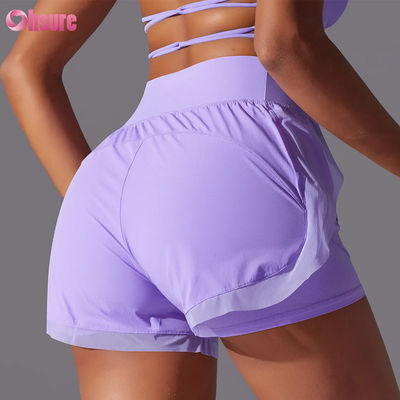 Shorts de jogging de fitness respirants taille haute pour femmes 2025 - Vente en gros - Été - Entraînement - Course à pied - Pantalons de sport - Nouveau design tendance