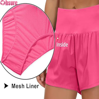 Service OEM Sports Bottoms Shorts multi-fonctionnels de sport haute taille Shorts de sport confortables pour les femmes