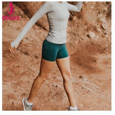 Shorts de sport de gym personnalisés, shorts de cycliste d'entraînement pour femmes, shorts de fitness avec poches latérales, shorts de cycliste taille haute pour entraînement, 10-12 jours