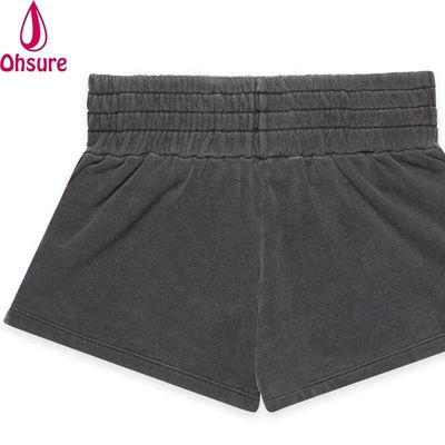 Shorts de boxe pour femmes, shorts de sport, shorts de course, shorts de gym, logo personnalisé, coton éponge, tricot imprimé, 100% coton, sérigraphie
