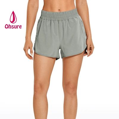 Shorts de sport à séchage rapide Shorts neufs taille haute design décontracté femme Logo personnalisé Plus taille support imprimé tissé échantillon personnalisé