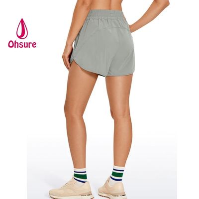 Shorts de sport à séchage rapide Shorts neufs taille haute design décontracté femme Logo personnalisé Plus taille support imprimé tissé échantillon personnalisé
