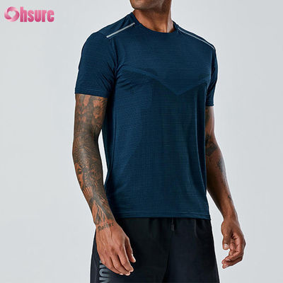 T-shirt de sport pour hommes professionnel de qualité supérieure, vêtements d'été respirants pour le fitness, logo personnalisé, séchage rapide, hauts athlétiques en polyester