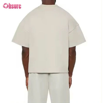 Logo personnalisé de haute qualité 260 GSM Boîte de poids lourd Adapté à 100% coton épaule trop grande taille T-shirts en carton Sport