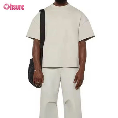 Logo personnalisé de haute qualité 260 GSM Boîte de poids lourd Adapté à 100% coton épaule trop grande taille T-shirts en carton Sport