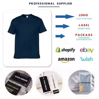 Logo personnalisé de haute qualité 260 GSM Boîte de poids lourd Adapté à 100% coton épaule trop grande taille T-shirts en carton Sport