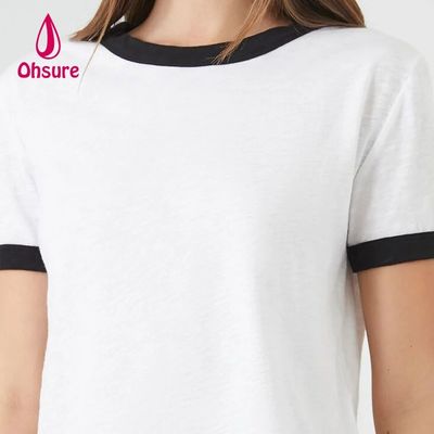 Xylitol Tissu de refroidissement T-shirt de sport Gym Courir à manches courtes T-shirt de femme rapide et sec