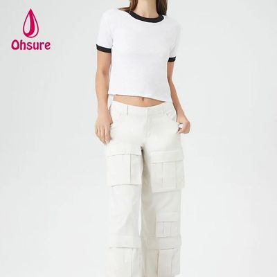 Xylitol Tissu de refroidissement T-shirt de sport Gym Courir à manches courtes T-shirt de femme rapide et sec
