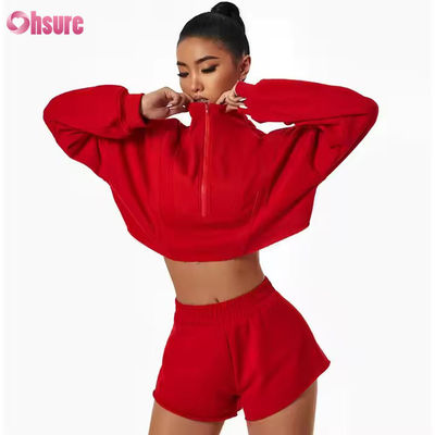 Nouveaux sweats à capuche de sport chauds décontractés amples à col montant personnalisés pour femmes, pulls de course et de fitness