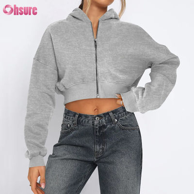 Vêtements de sport pour femmes à fermeture à glissière, confortables, étirants, doux, thermiques, résistants au vent, à quatre voies, sans couture, en hiver