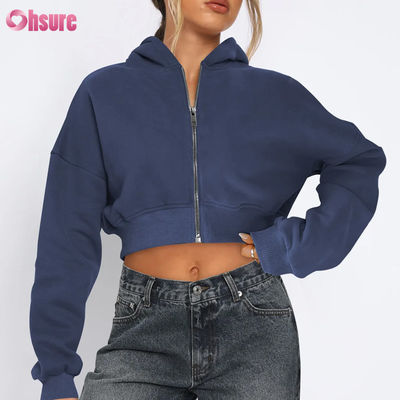 Vêtements de sport pour femmes à fermeture à glissière, confortables, étirants, doux, thermiques, résistants au vent, à quatre voies, sans couture, en hiver