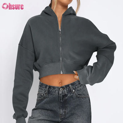 Vêtements de sport pour femmes à fermeture à glissière, confortables, étirants, doux, thermiques, résistants au vent, à quatre voies, sans couture, en hiver